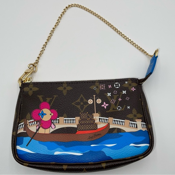 LOUIS VUITTON Mini Pochette Accessories 2019 Holiday Vivienne Venice - Picture 2 of 9